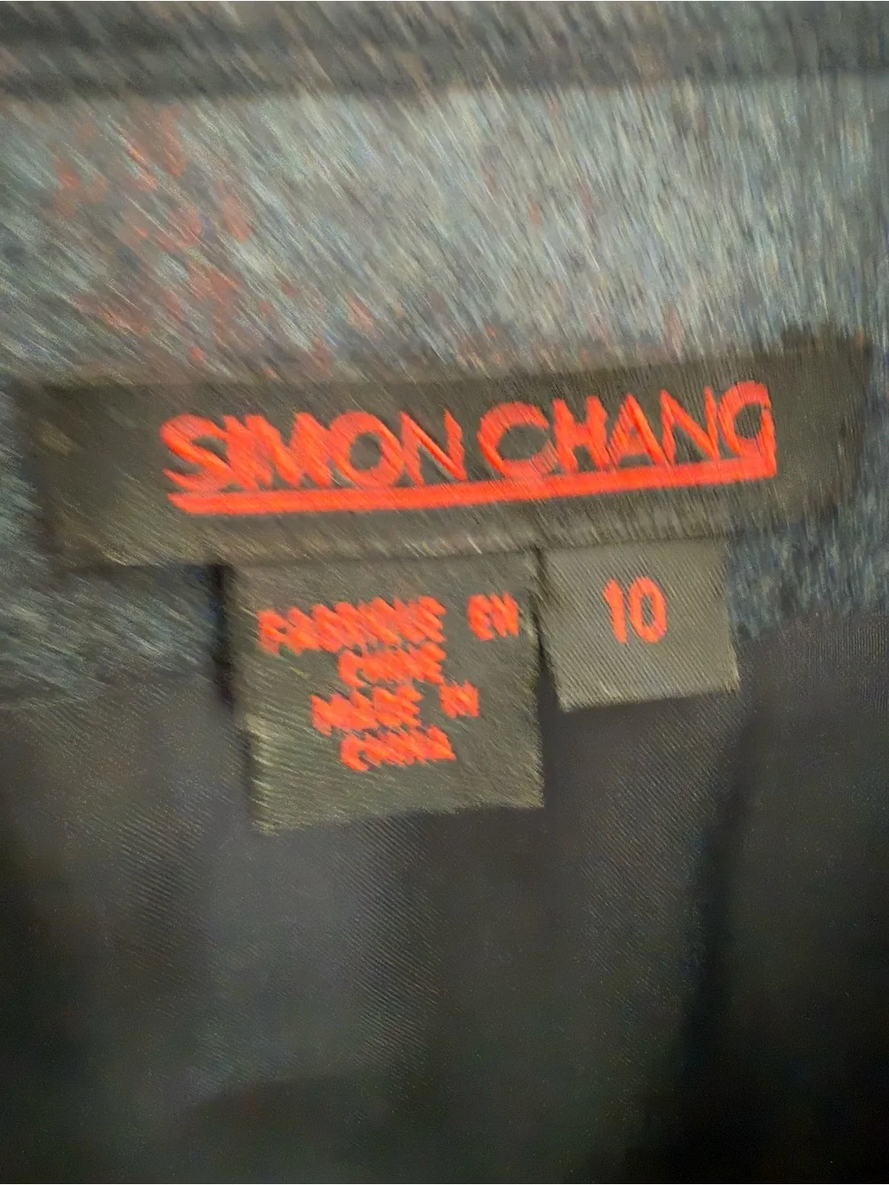 108. Simon Chang Wool Two-Tone Blue Zip Jacket - Picture 2 of 7